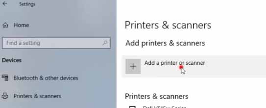 add a printer and scanner