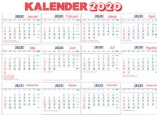 kalender 2020 lengkap dengan hari libur nasional dan cuti bersama