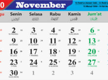 Kalender Bulan November 2020 Lengkap Hari Libur Nasional
