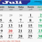 kalender bulan juli 2021