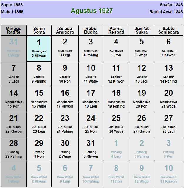 Kalender-jawa-agustus-1927