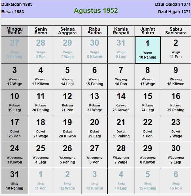 Kalender-jawa-agustus-1952