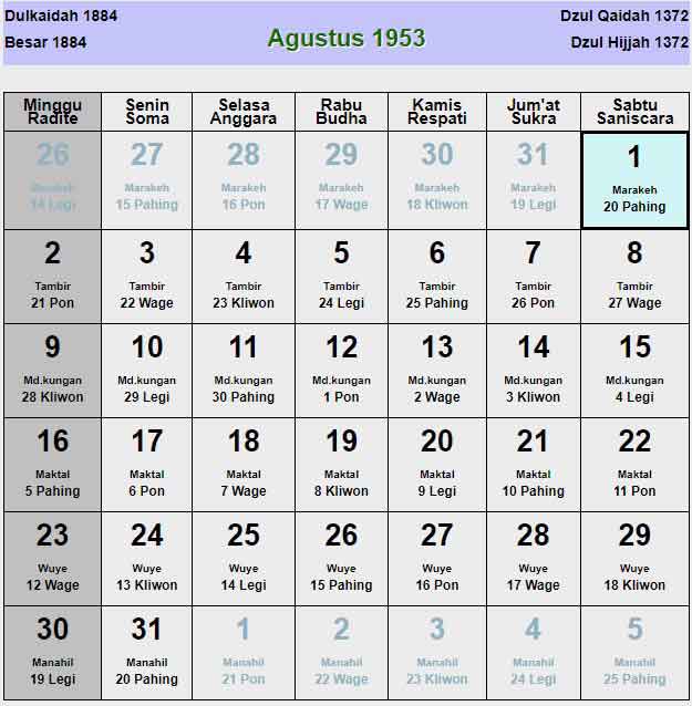 Kalender-jawa-agustus-1953