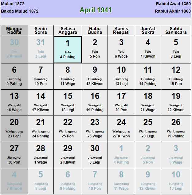 Kalender-jawa-april-1941