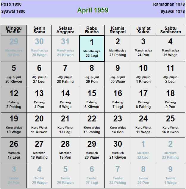 Kalender-jawa-april-1959