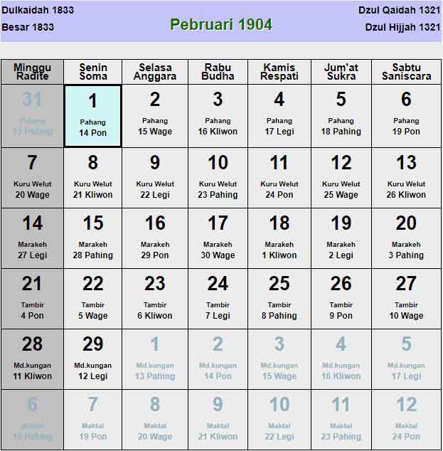 Kalender-jawa-februari-1904