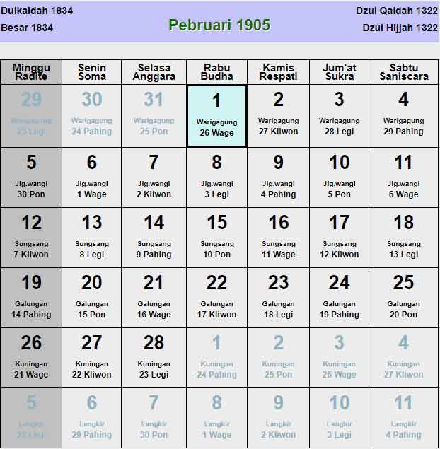 Kalender-jawa-februari-1905
