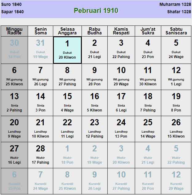 Kalender-jawa-februari-1910