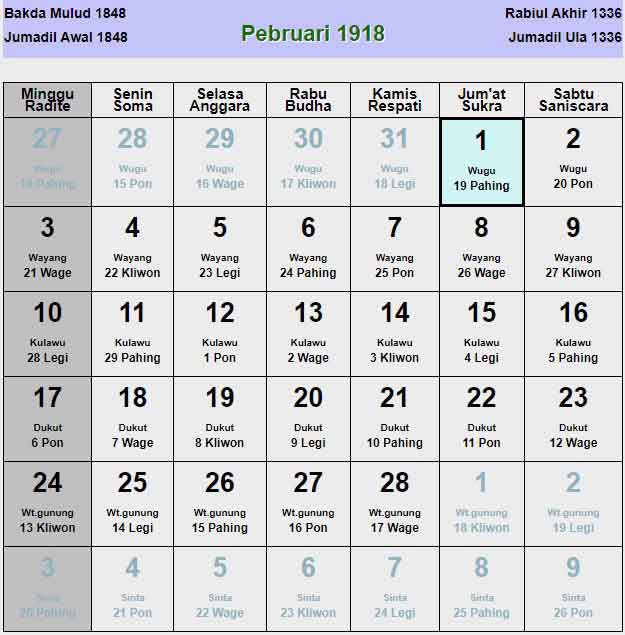 Kalender-jawa-februari-1918