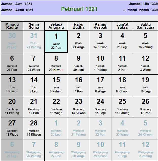 Kalender-jawa-februari-1921