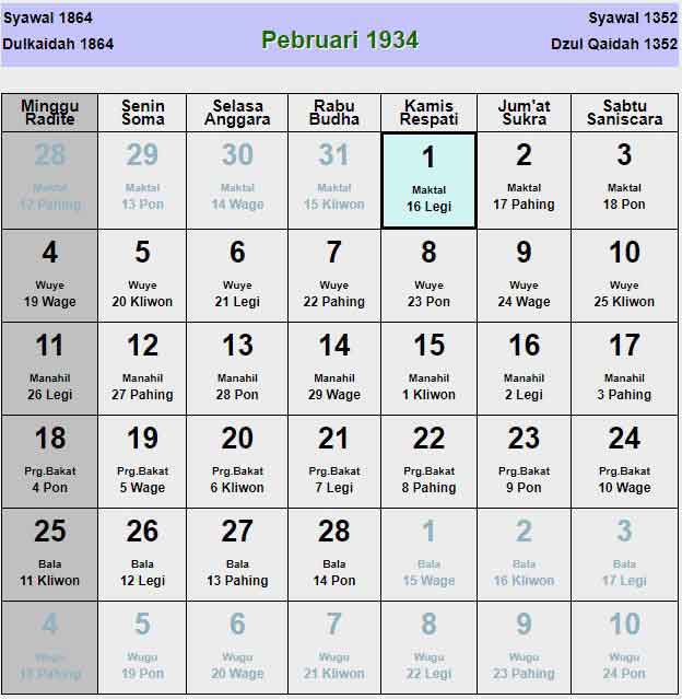 Kalender-jawa-februari-1934