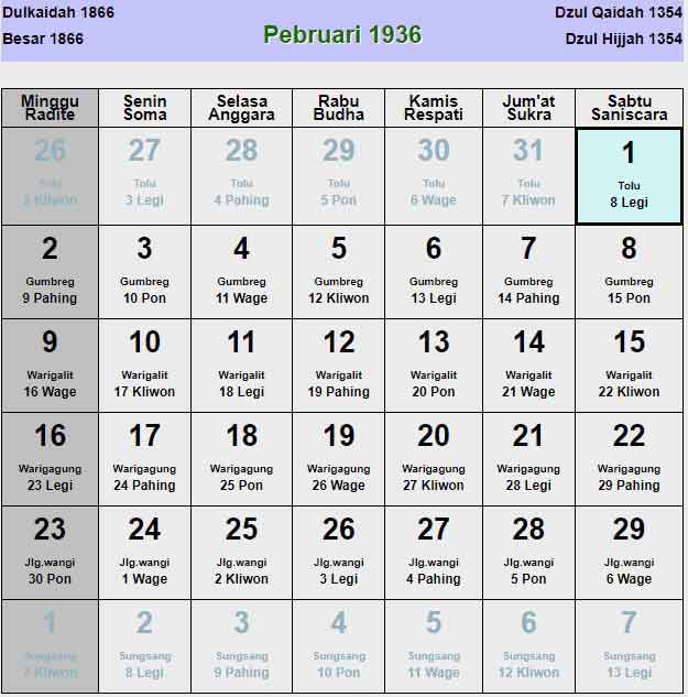 Kalender-jawa-februari-1936