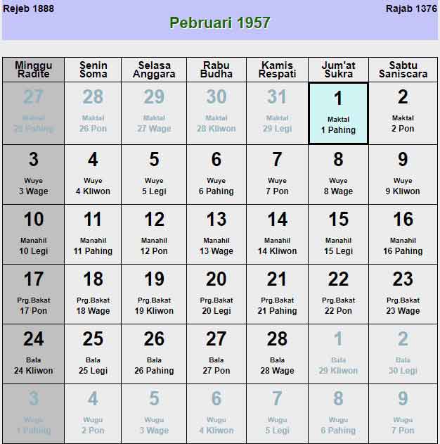 Kalender-jawa-februari-1957