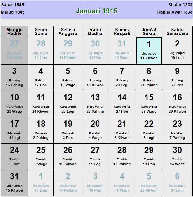 Kalender-jawa-januari-1915
