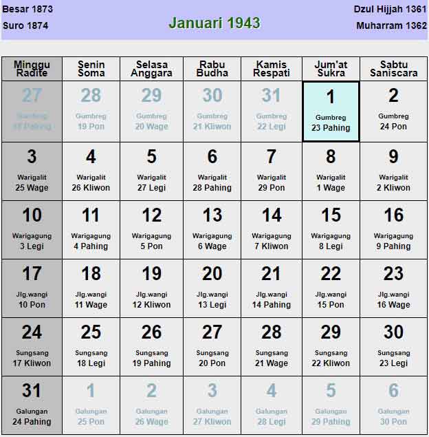 Kalender-jawa-januari-1943