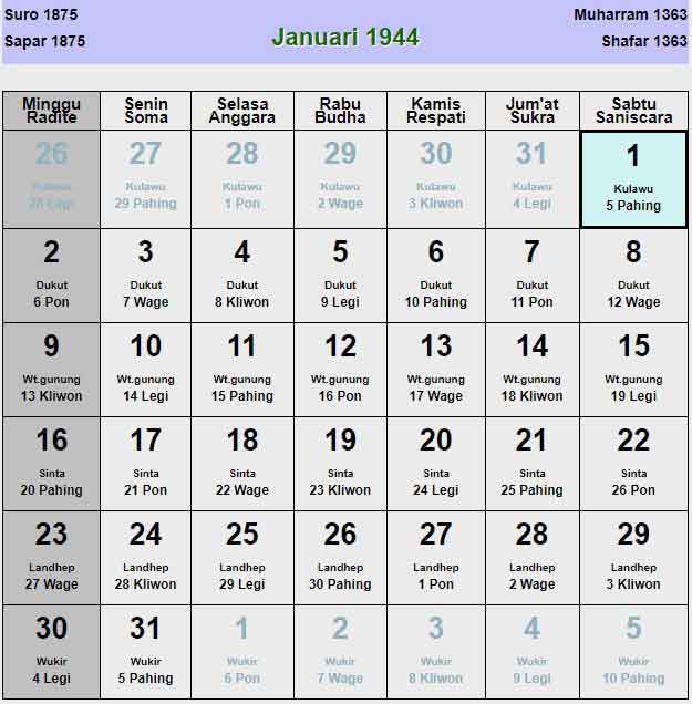 Kalender-jawa-januari-1944