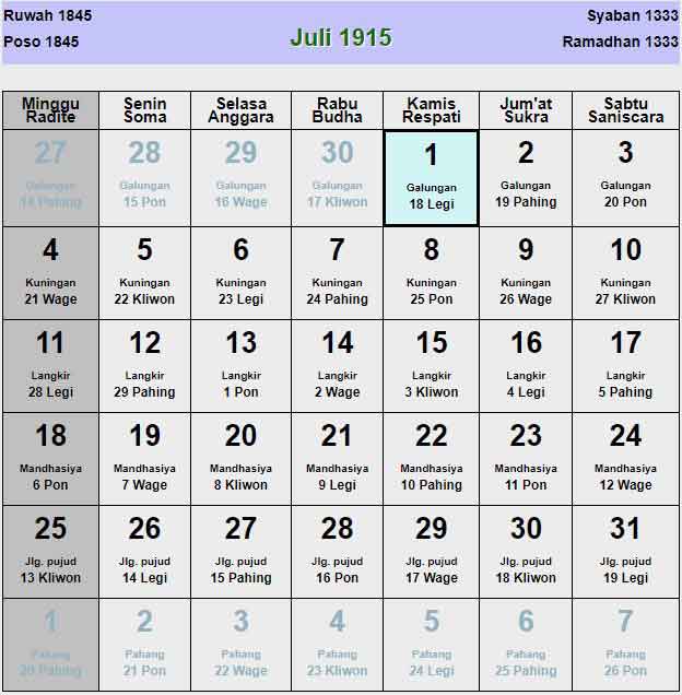Kalender-jawa-juli-1915