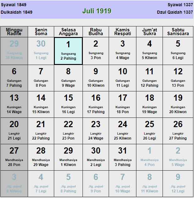 Kalender-jawa-juli-1919