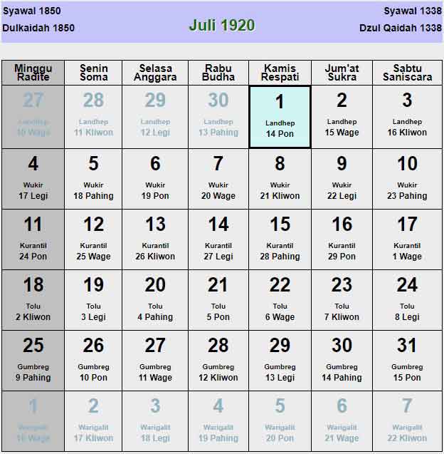 Kalender-jawa-juli-1920