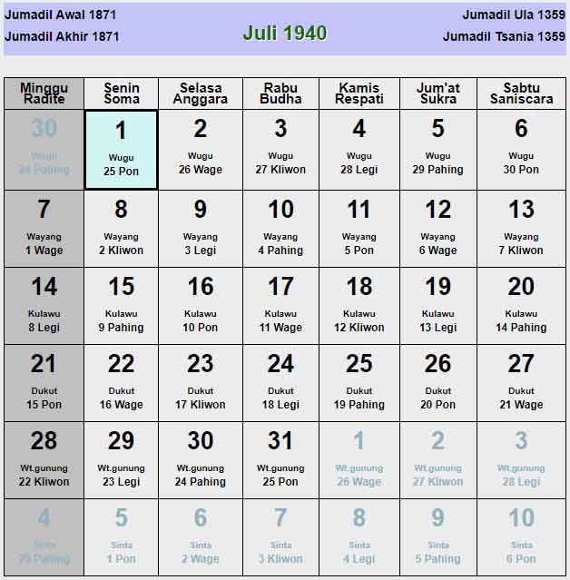 Kalender-jawa-juli-1940