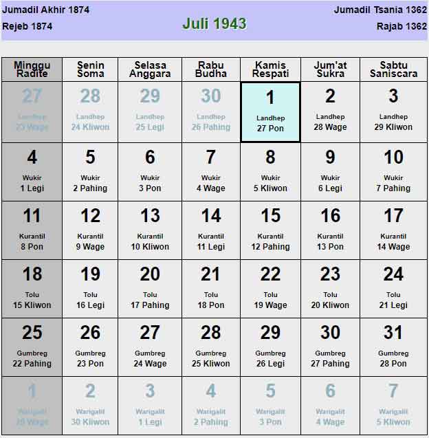 Kalender-jawa-juli-1943