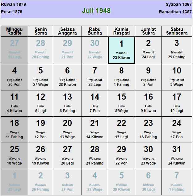 Kalender-jawa-juli-1948