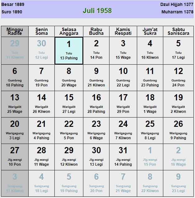 Kalender-jawa-juli-1958