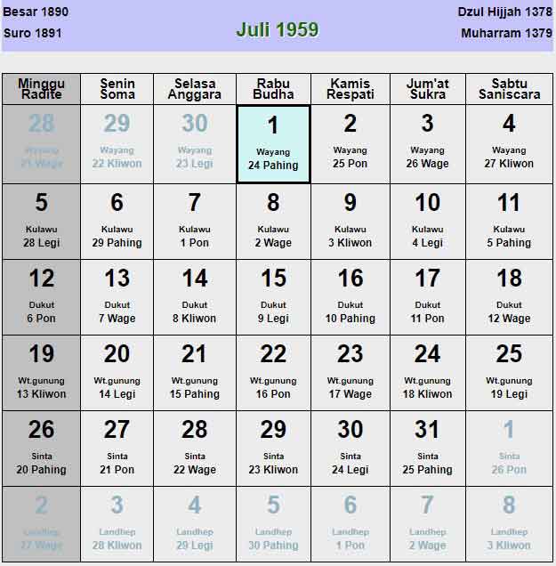 Kalender-jawa-juli-1959