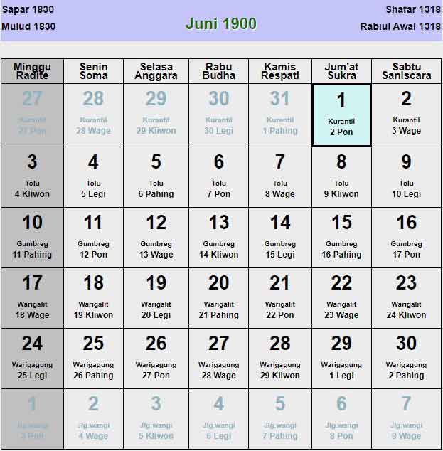 Kalender-jawa-juni-1900