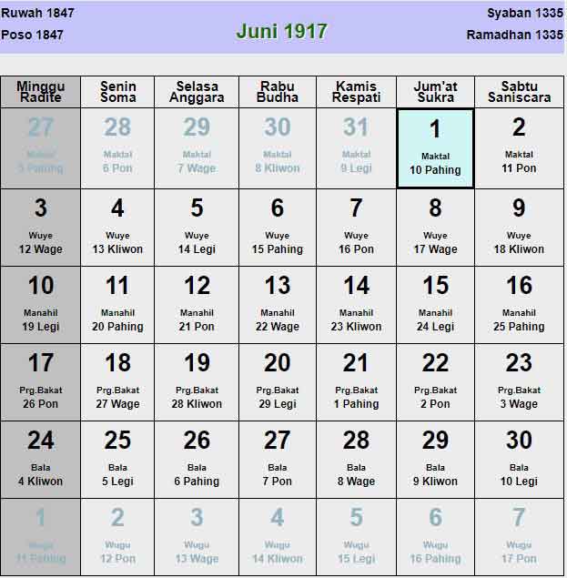 Kalender-jawa-juni-1917