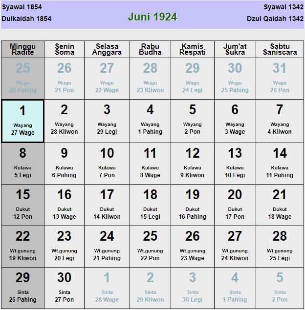 Kalender-jawa-juni-1924