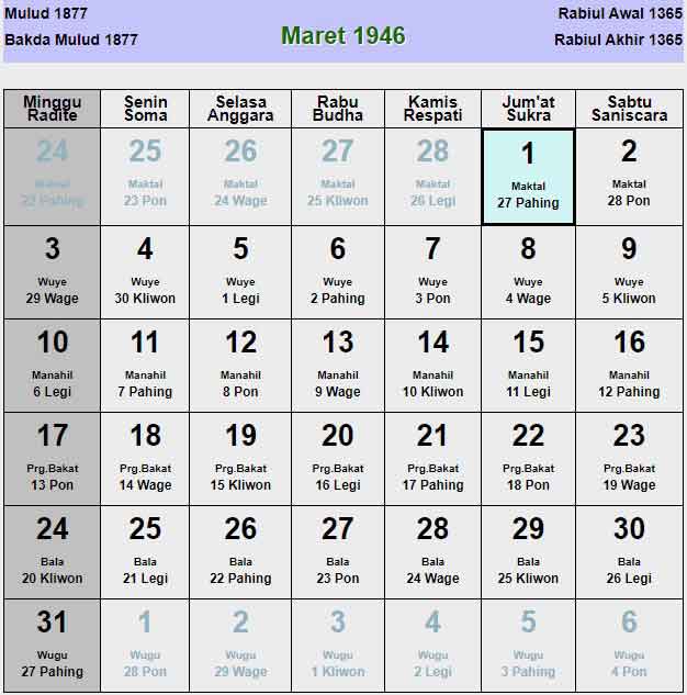 Kalender-jawa-maret-1946