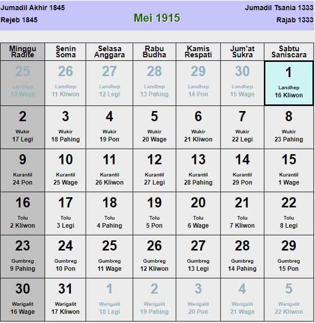Kalender-jawa-mei-1915