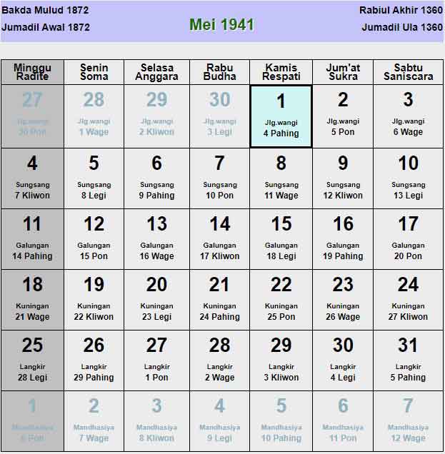 Kalender-jawa-mei-1941