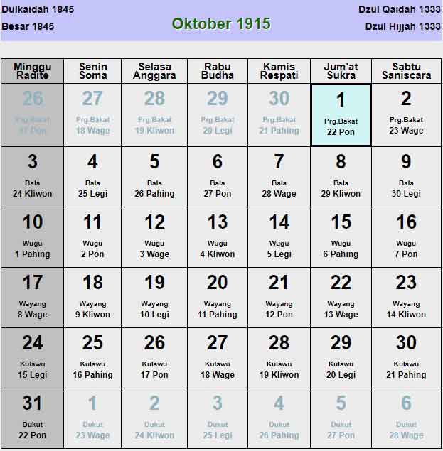 Kalender-jawa-oktober-1915