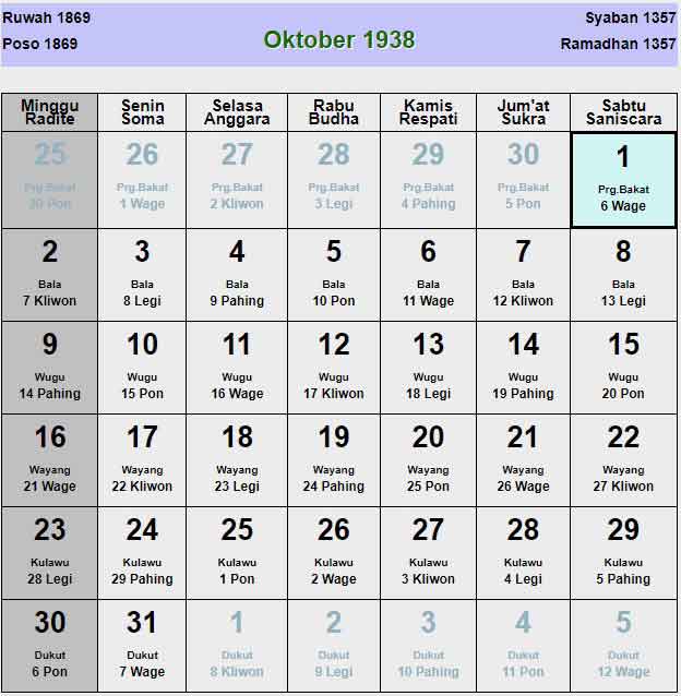 Kalender-jawa-oktober-1938
