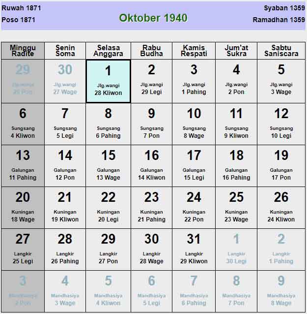 Kalender-jawa-oktober-1940