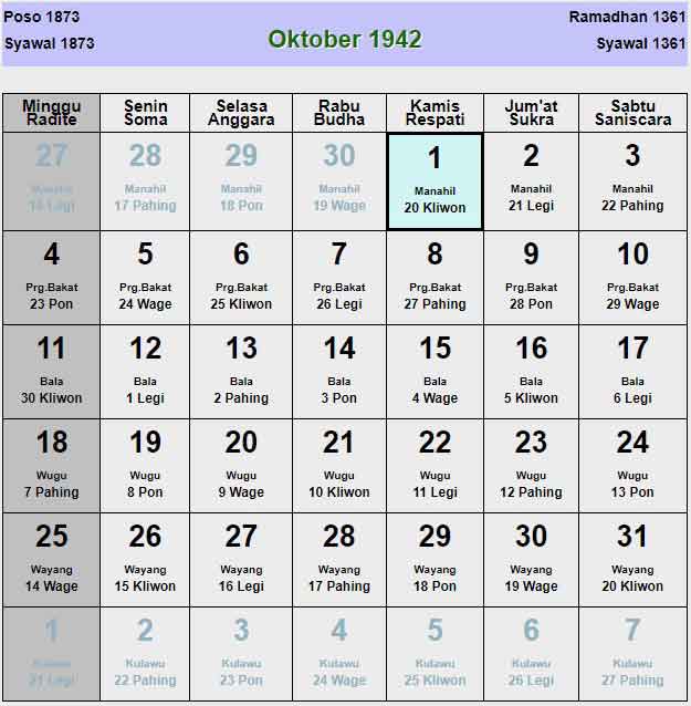 Kalender-jawa-oktober-1942