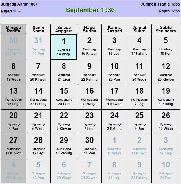 Kalender-jawa-september-1936