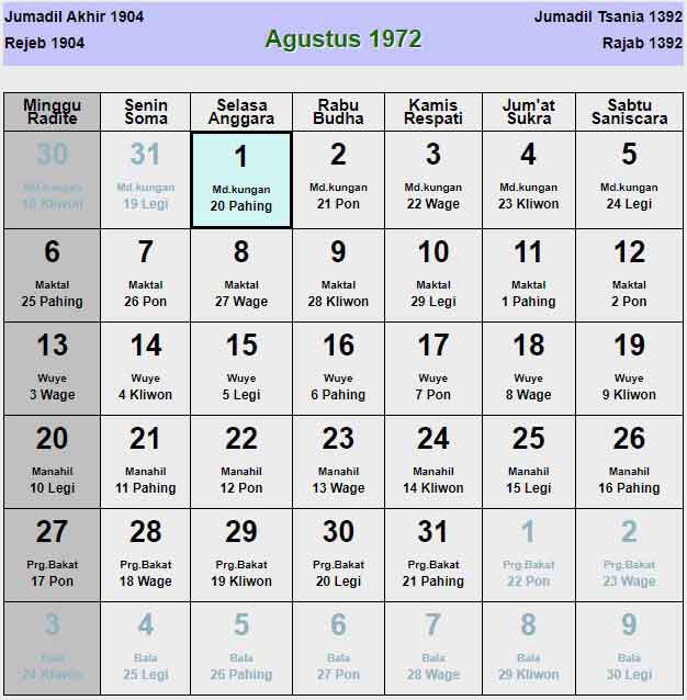 Kalender-jawa-agustus-1972
